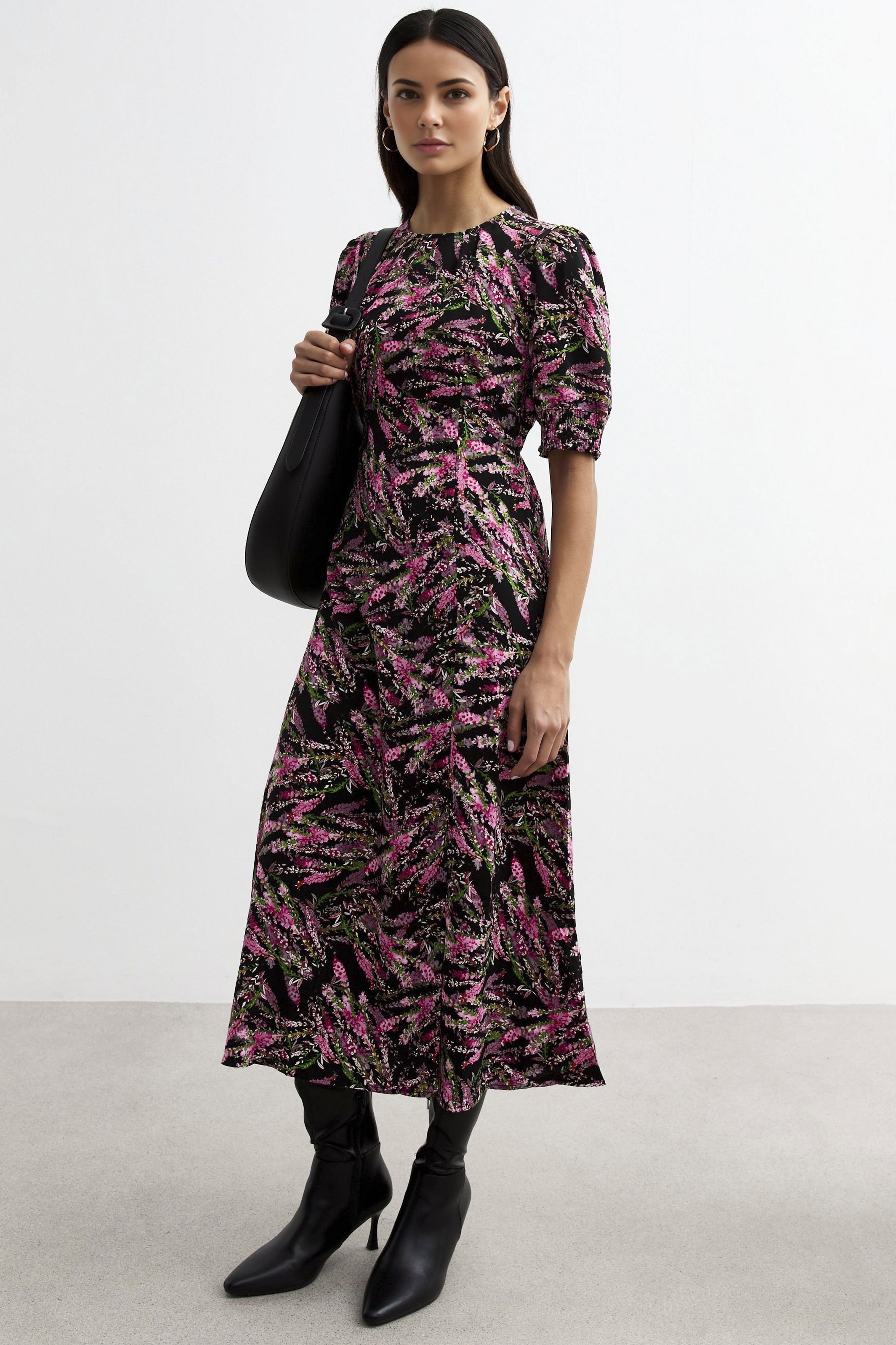 Cutie London Quilted Detail Belted Coat