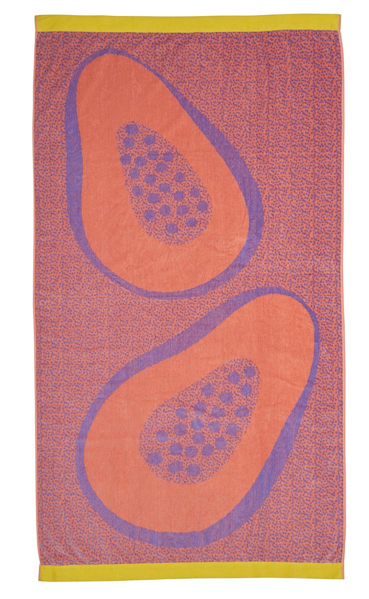 KAAT Amsterdam Papaya Strandlaken - 100x180 cm - Multi