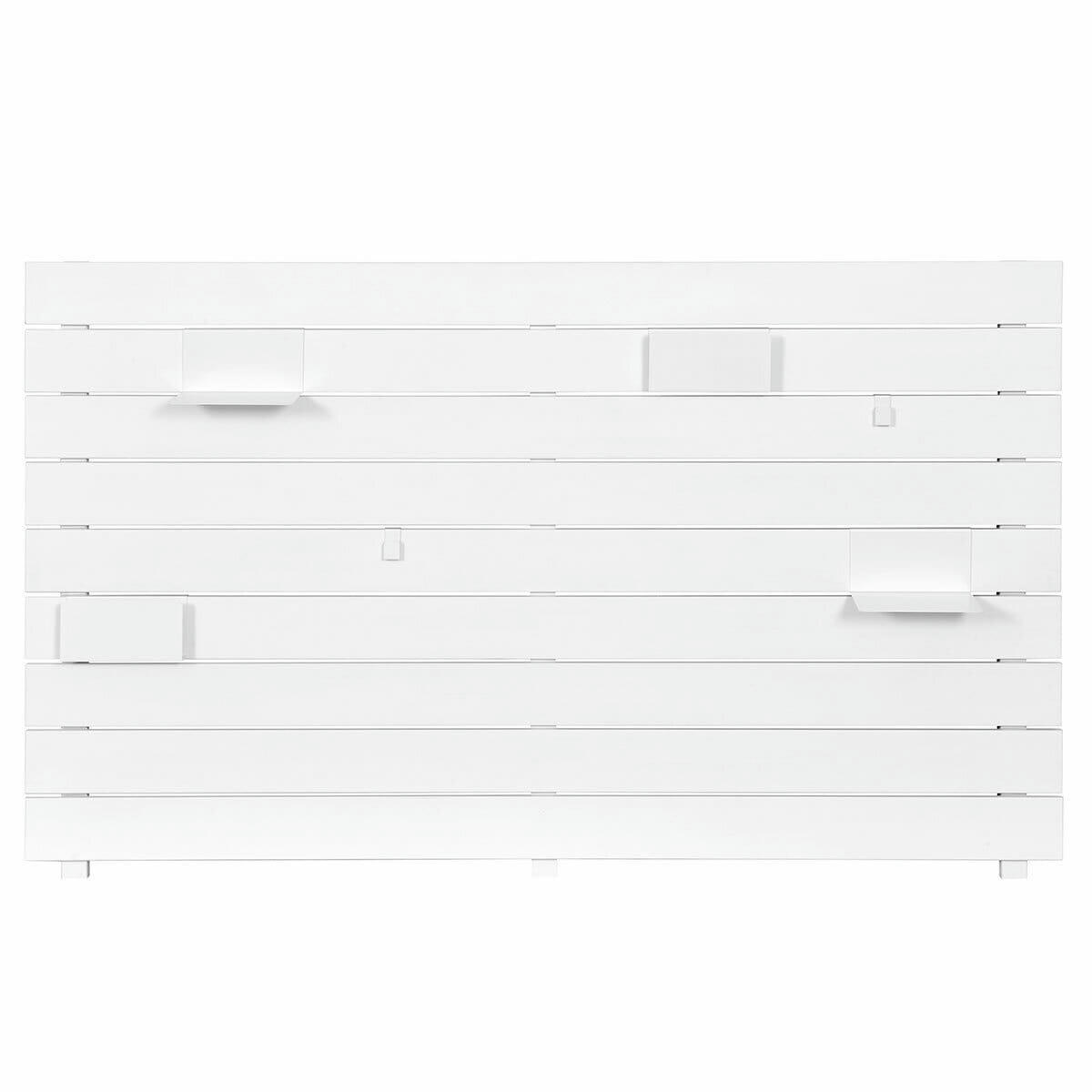 JOAN - Tête de lit bois massif blanc