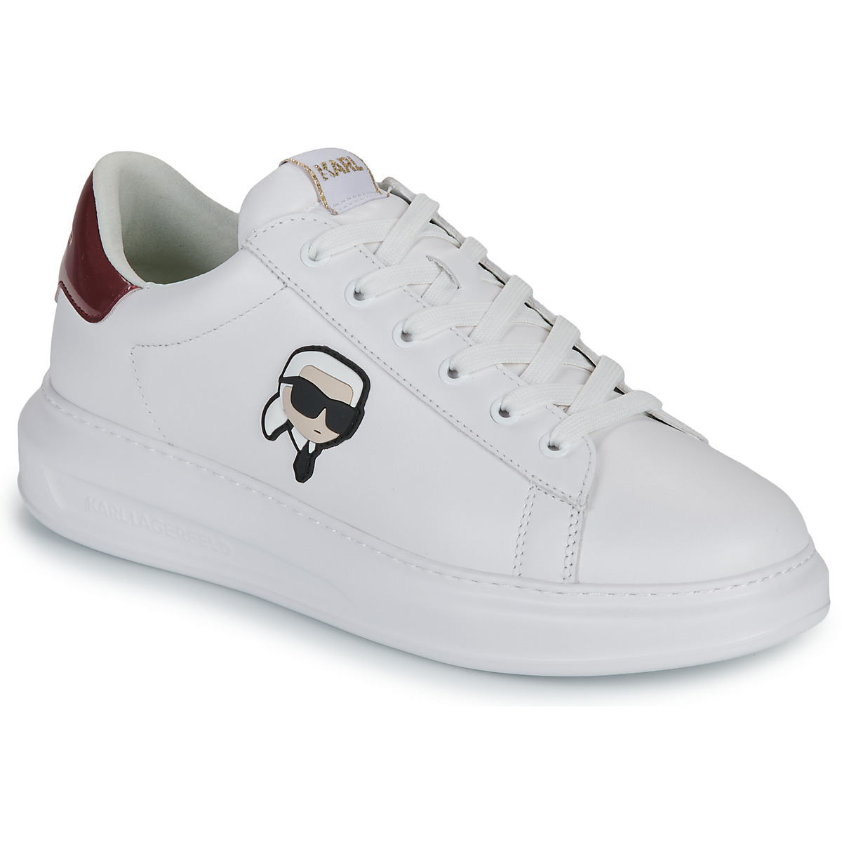 Karl Lagerfeld - KAPRI NFT Lo Lace - White / Bordeaux