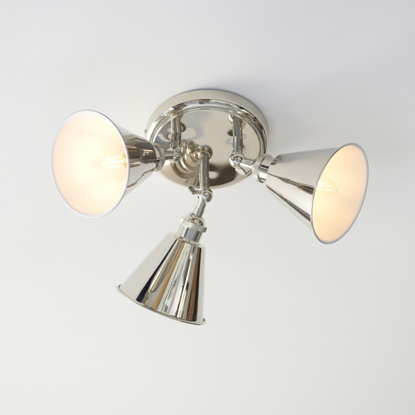 Lampa sufitowa HAL niklowa 3xE14x15W wym:15,5x47x47cm IP20 Endon