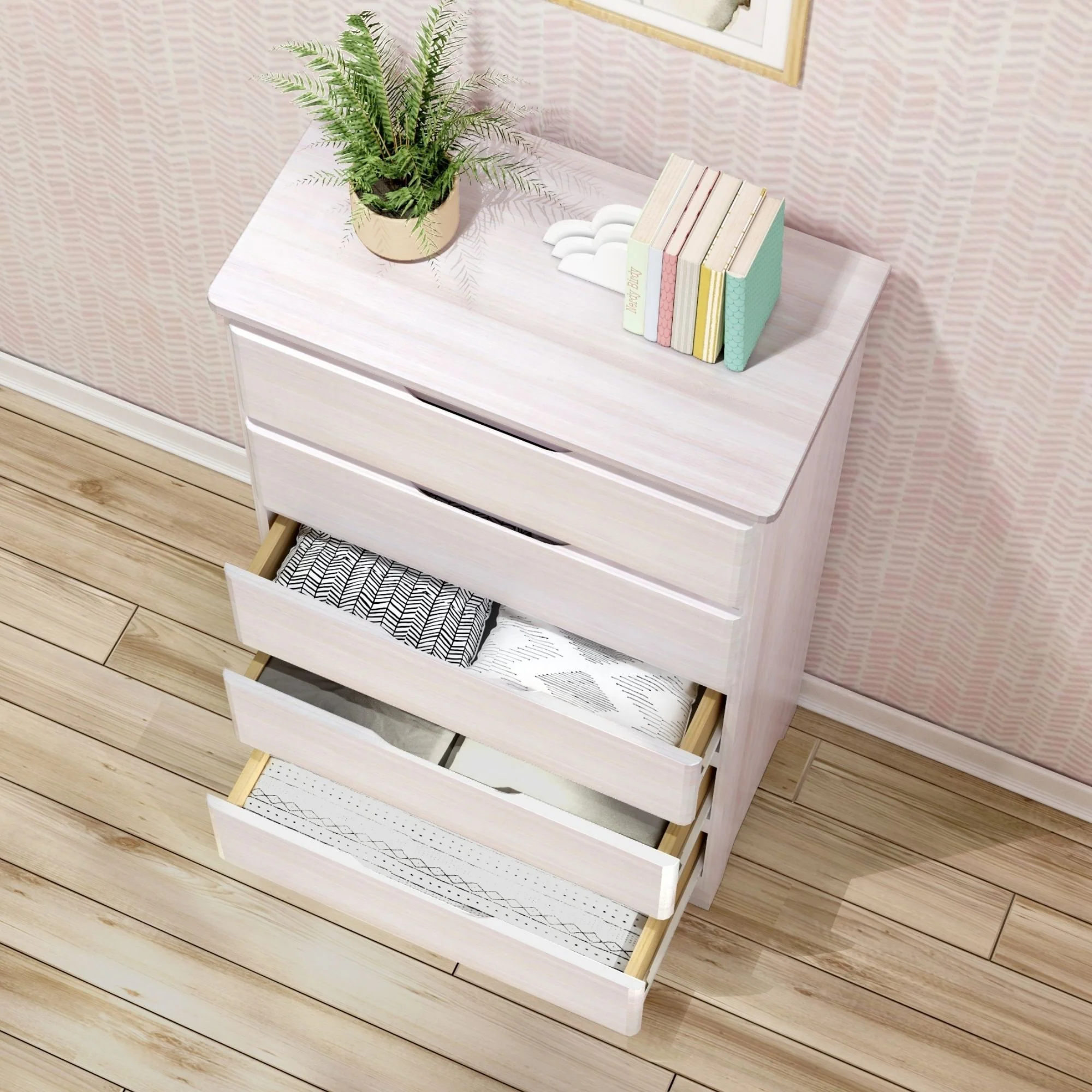 Max and Lily Farmhouse 5 Drawer Dresser