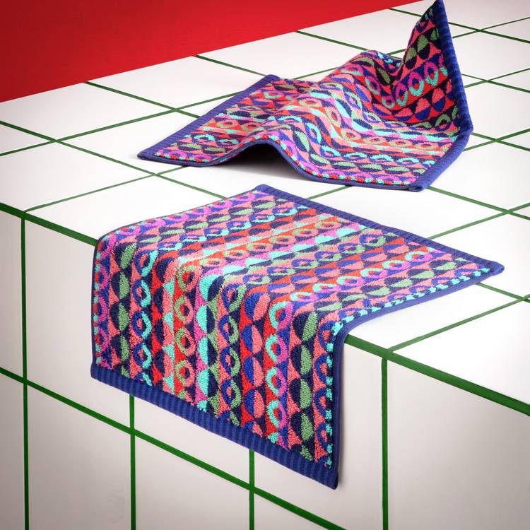 Habitat 60 Ronda Face Cloth 2pk by Margo Selby - Multi