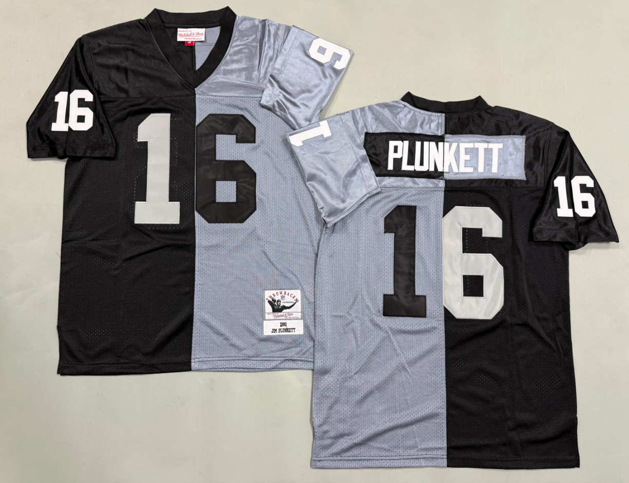 Jim Plunkett Las Vegas Raiders Authentic Split Throwback Retired Player Jersey