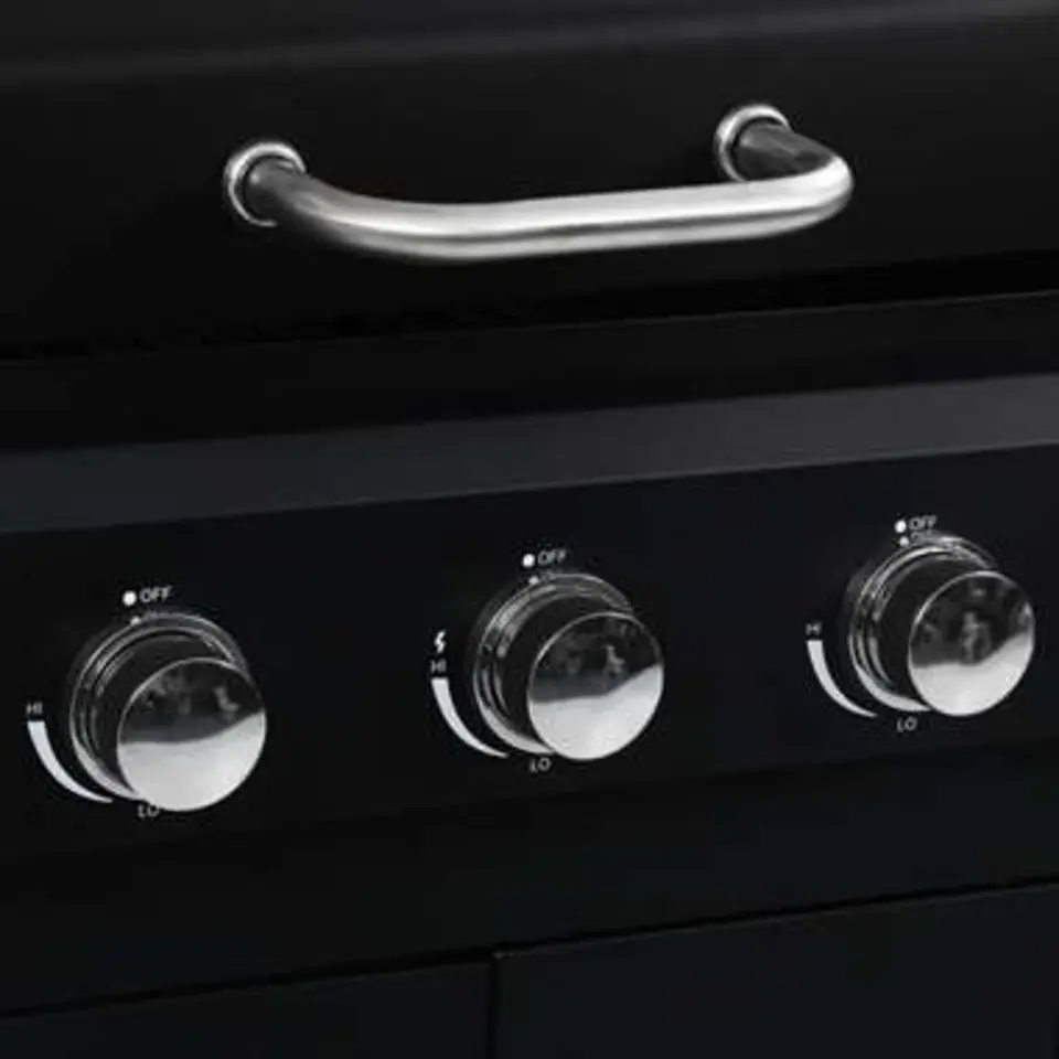 vidaXL - Tuingrill - Zwart - Staal