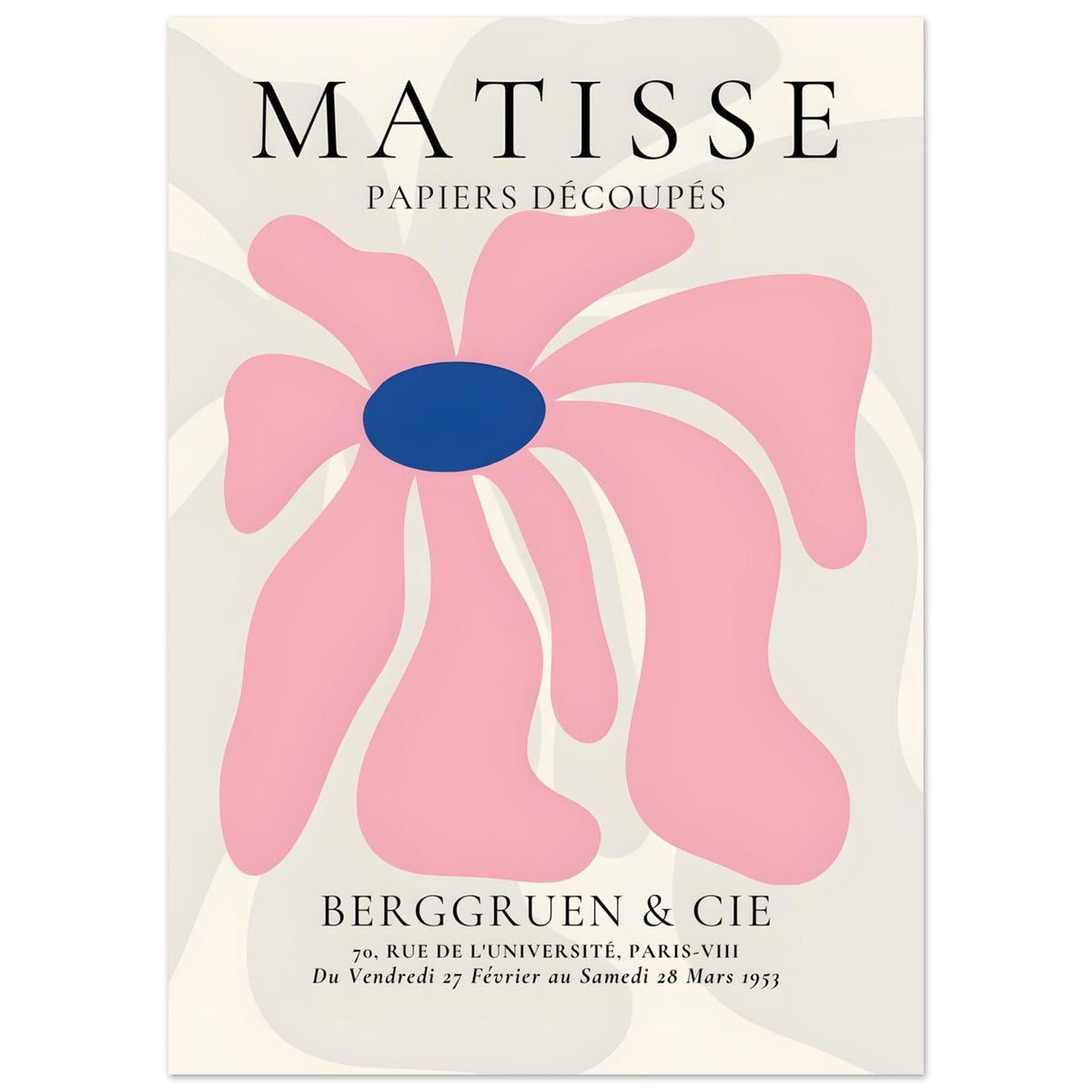 Artfulprints Poster Matisse - Pink floral dream  - 50x70 cm - Roze