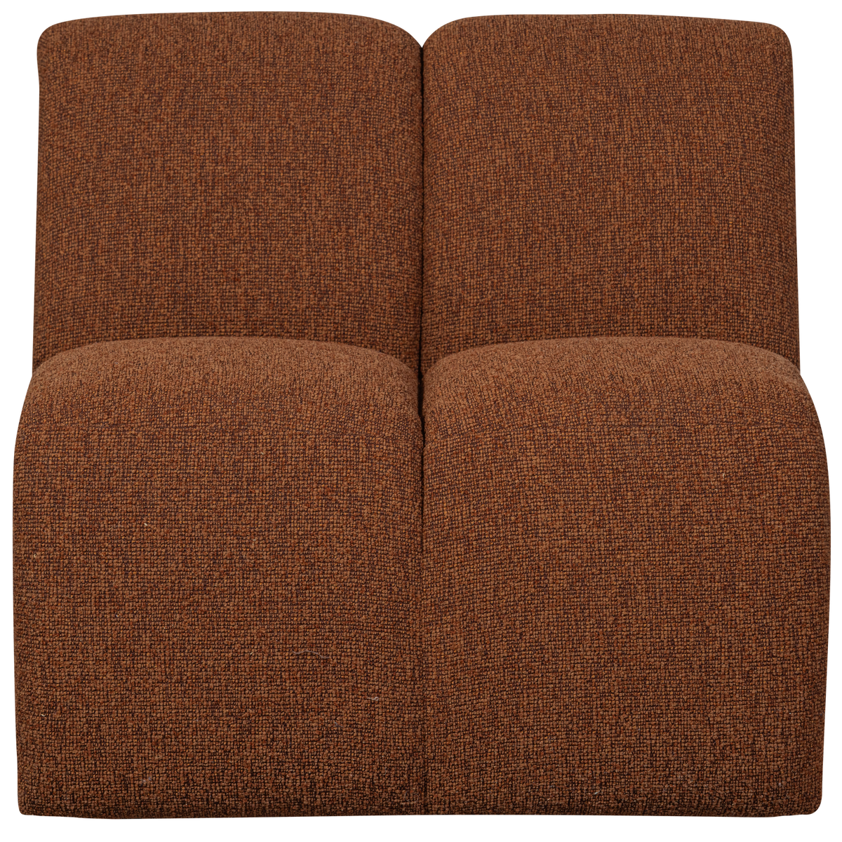 WOOOD 1-zits bank Mojo - Bouclé - Roest Bruin Melange - 74x80x97