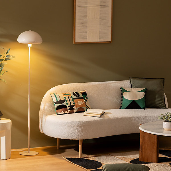 Lampadaire Savio blanc H140cm - Atmosphera