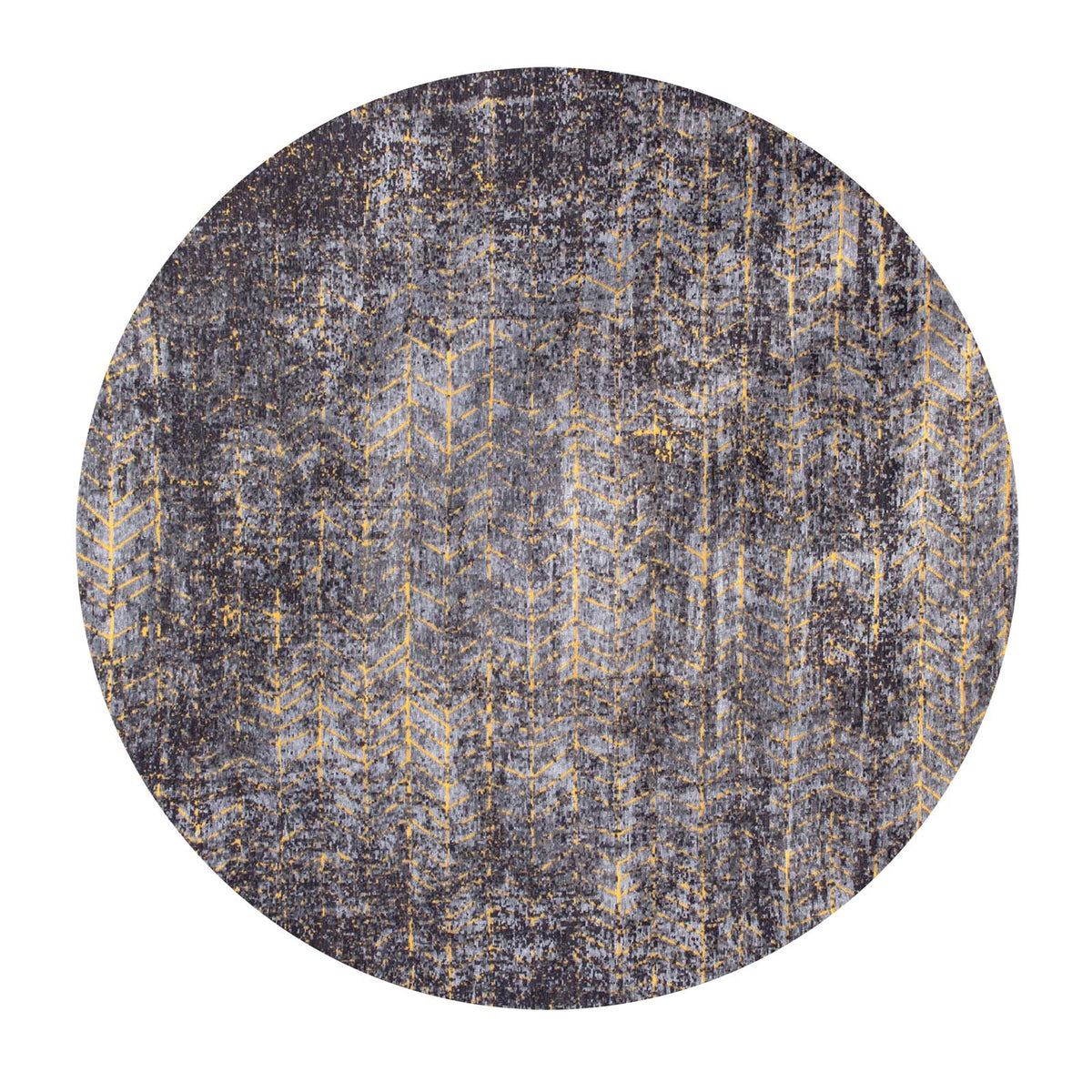 Louis De Poortere vloerkleed Broadway Glitter - zwart - 140x140cm