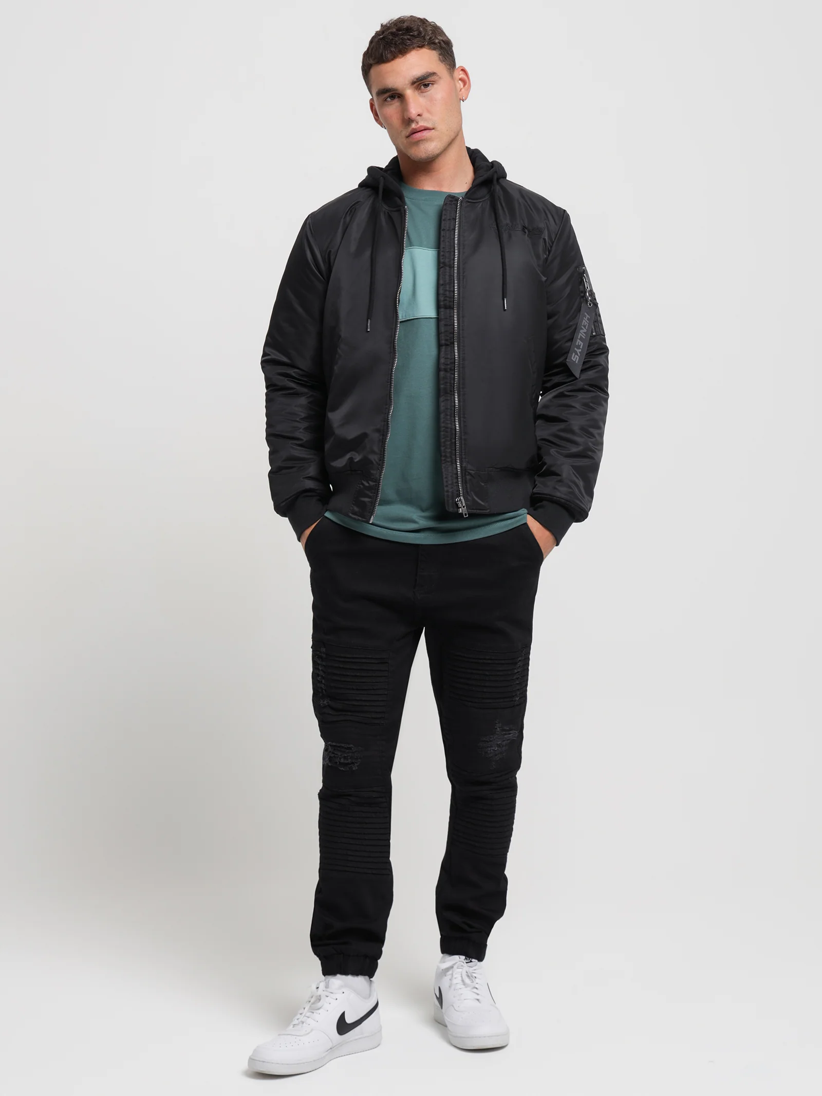 Overdrive Hooded Bomber Jacket