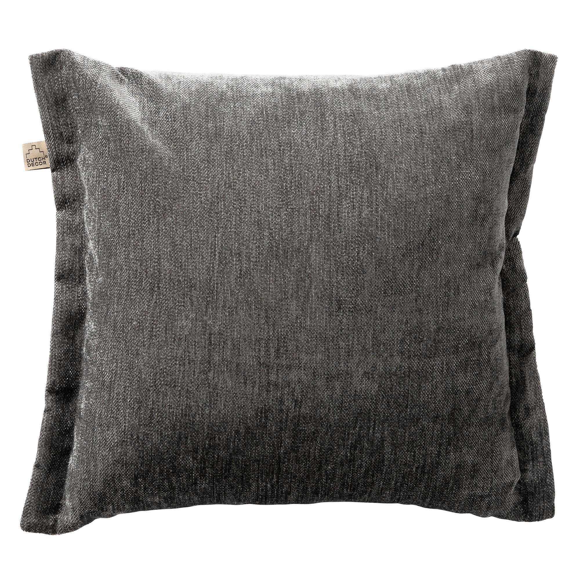 - Housse de coussin gris en polyester-45x45 cm uni