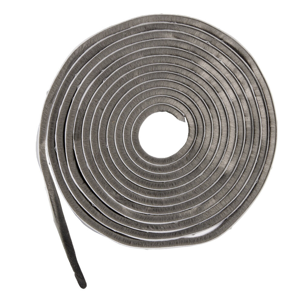 Joint brosse adhésif d'isolation pour porte et fenêtre 9mmx6m blanc