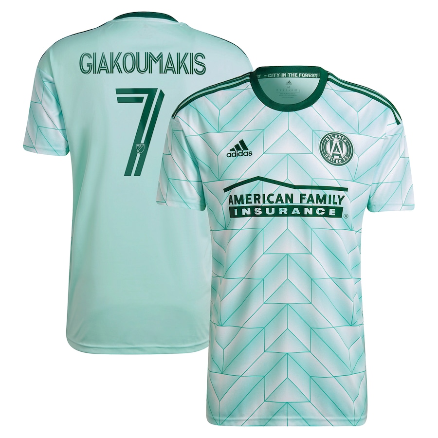 Giorgos Giakoumakis Atlanta United FC adidas 2023 The Forest Kit Replica Player Jersey - Mint