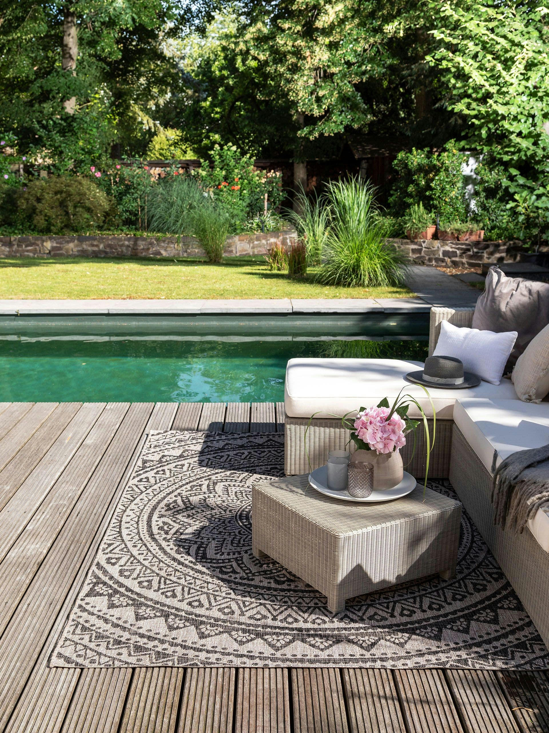 CLEO - Tapis d'extérieur & intérieur beige/marron 160x230