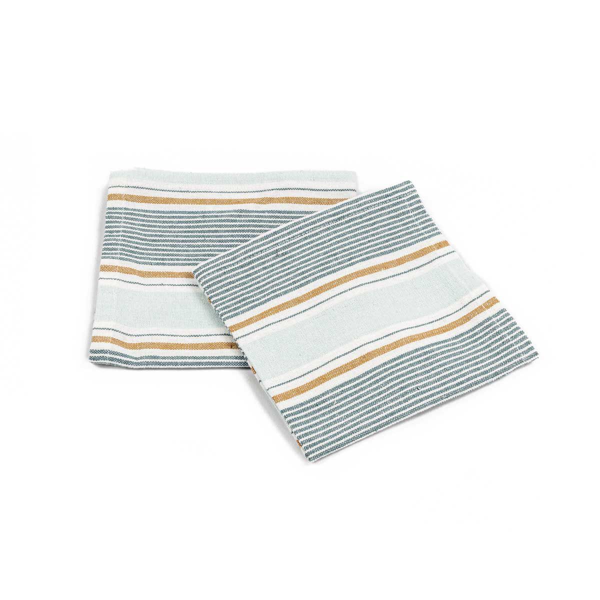 Conjunto de 2 guardanapos OCEAN LIFE azul em algodão