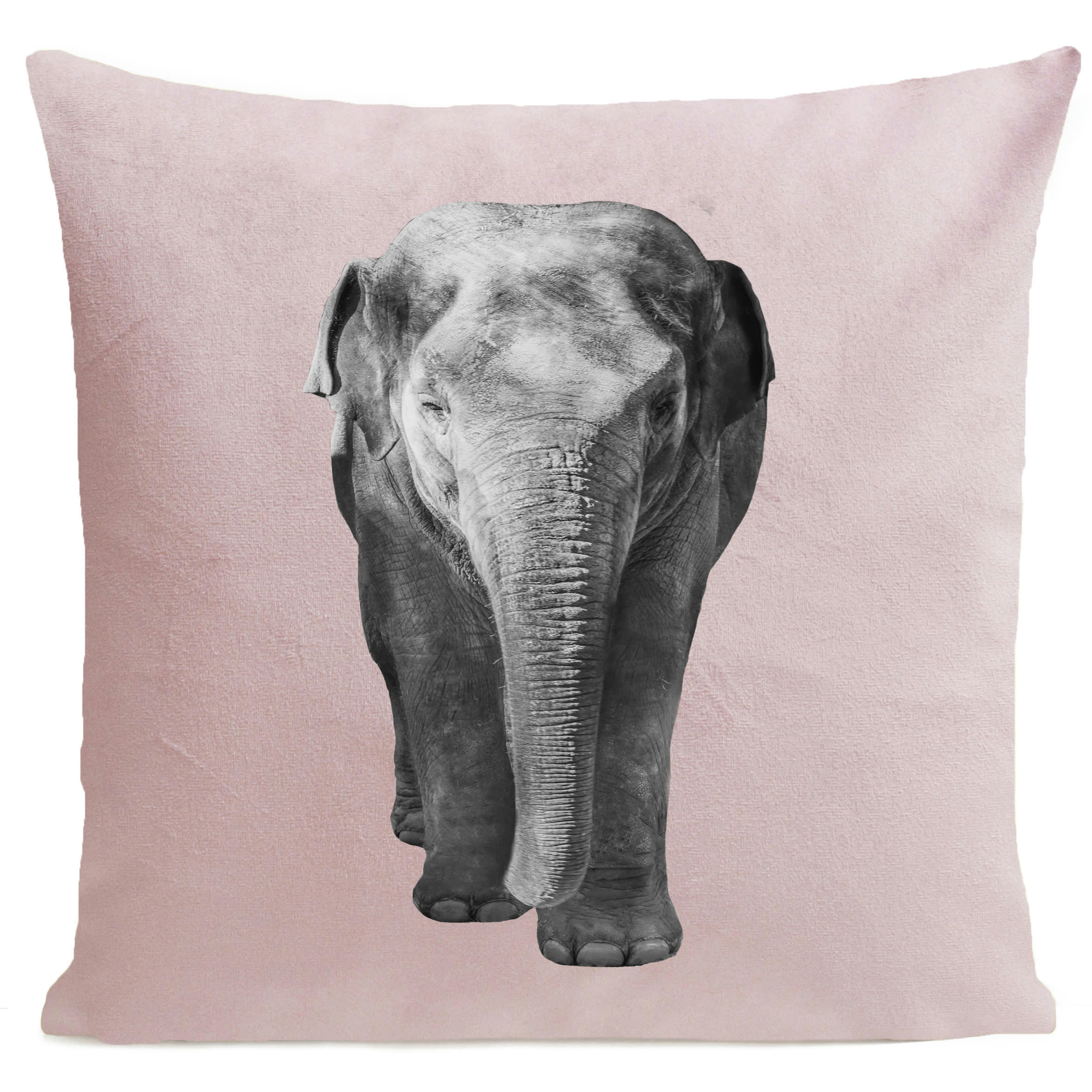 - Coussin déco enfant suédine rose 40x40cm