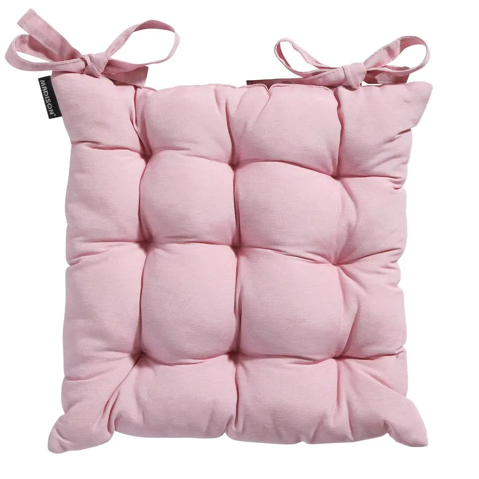 Madison - Zitkussen Toscane Panama soft pink - Ca. 46x46 cm - Set van 4