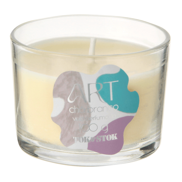 VELA PERFUMADA POTE CHÁ BRANCO ART