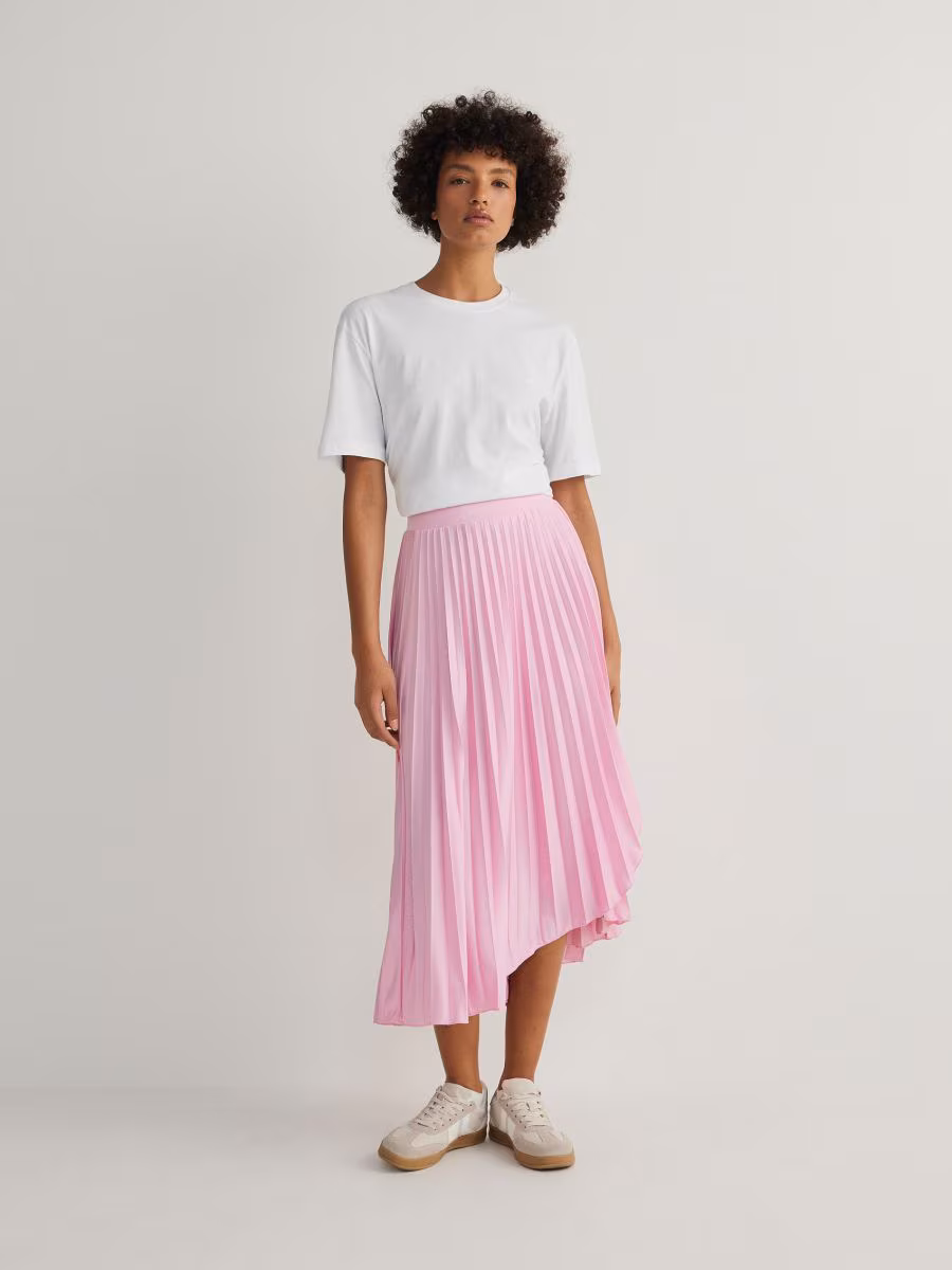 Pleated Midi Skirt