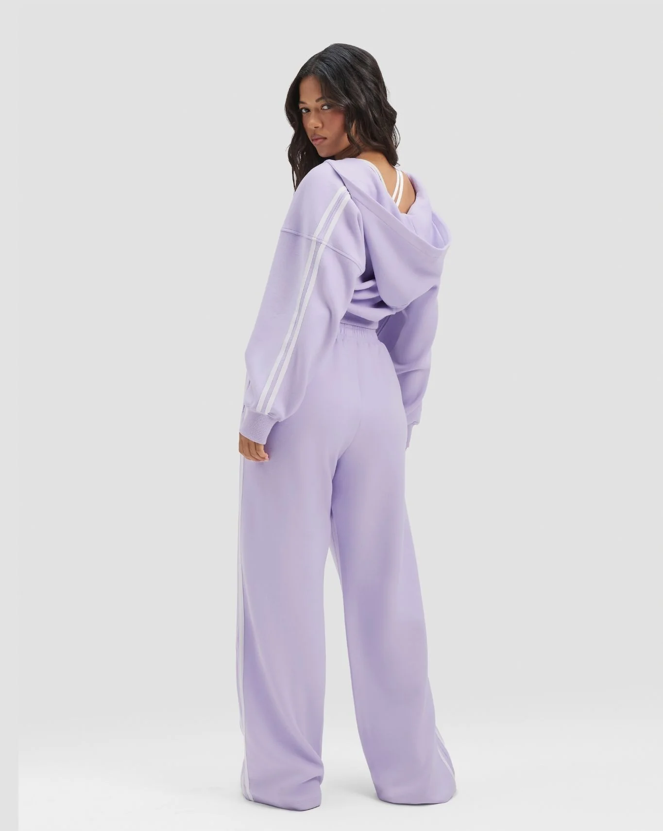 Jersey Stripe Joggers | Lilac