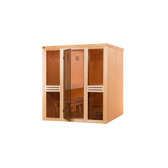 Elementsauna »KAARINA 2«, 6 Personen, inkl. 7,5 kW Ofen mit externer Steuerung