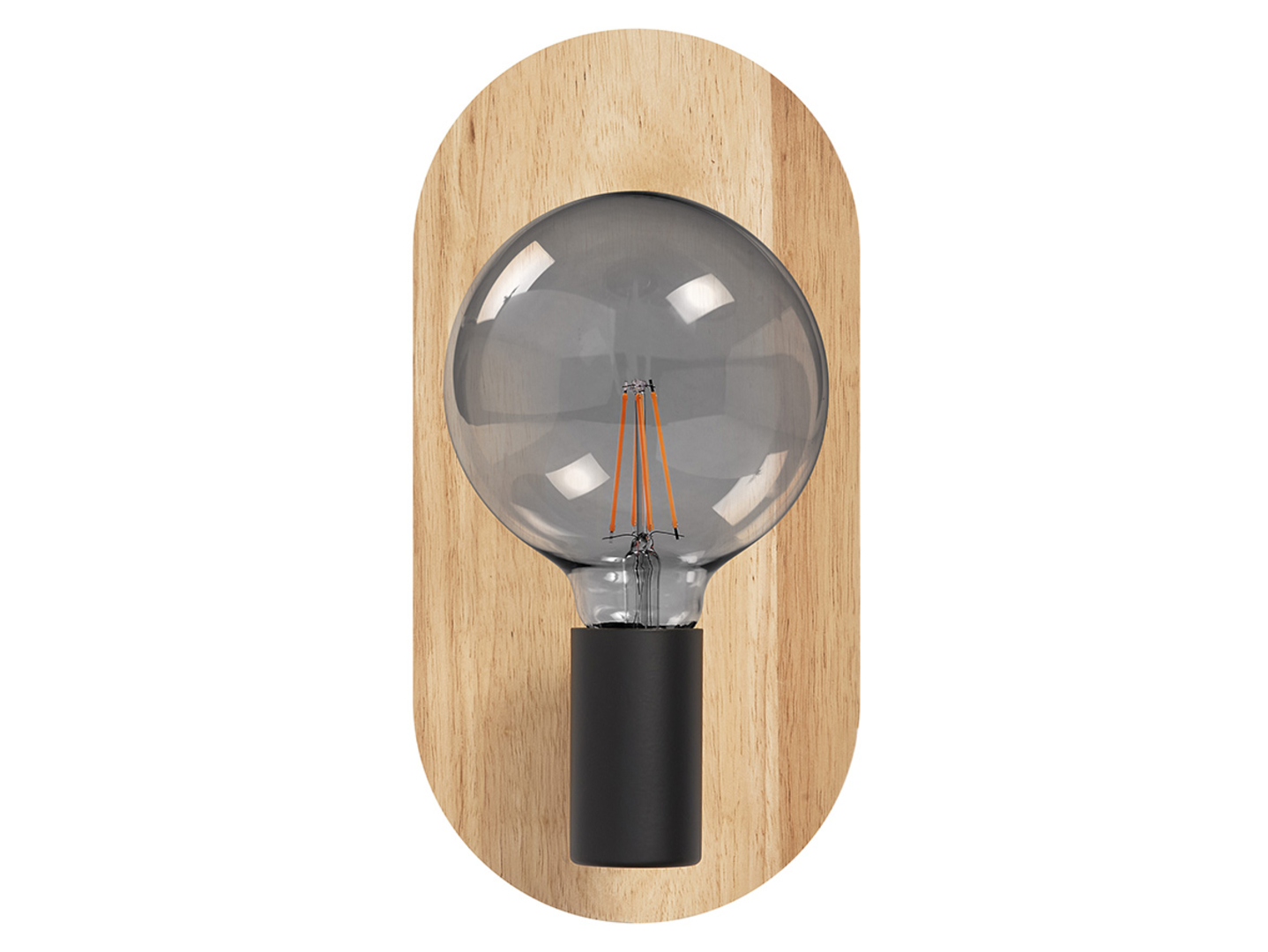 Lampa stołowa Wood drewniana brązowa