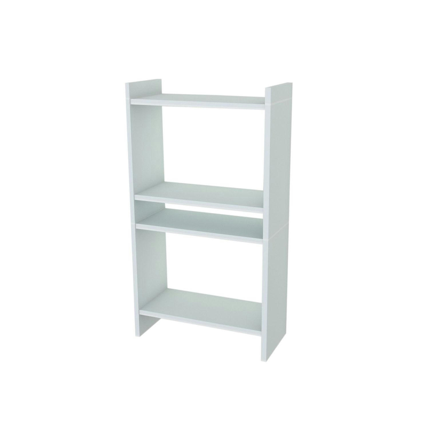 PERA - Bibliothèque 4 étages 90 cm blanc