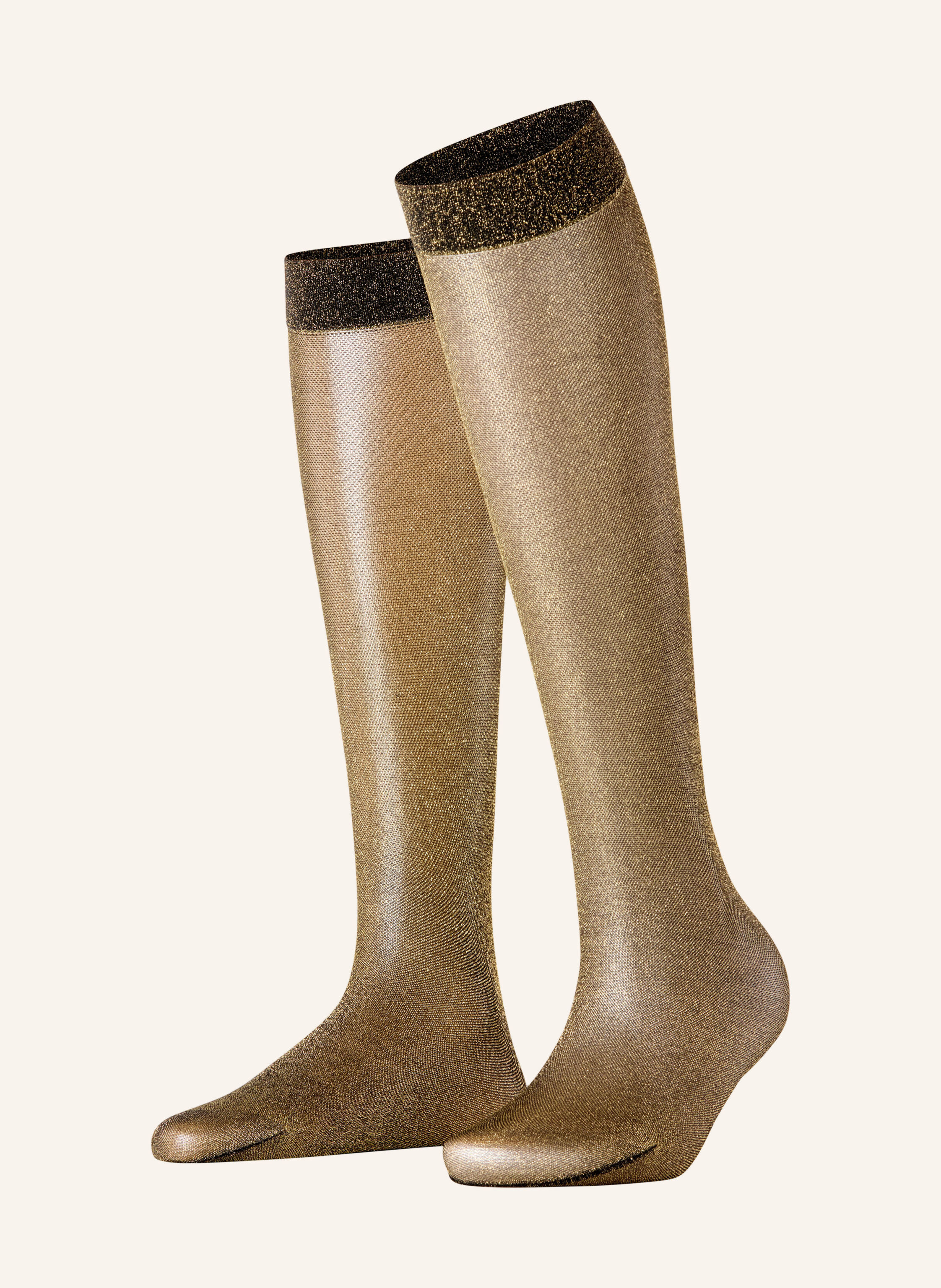 FALKE Fein-Kniestrümpfe GLITTER KH mit Glitzergarn