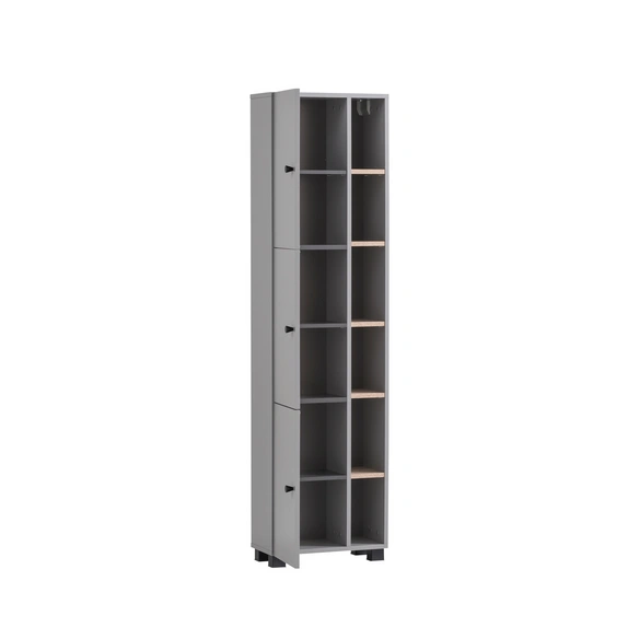 Hochschrank »Lugo«, BxH: 45 x 167,6 cm, platingrau