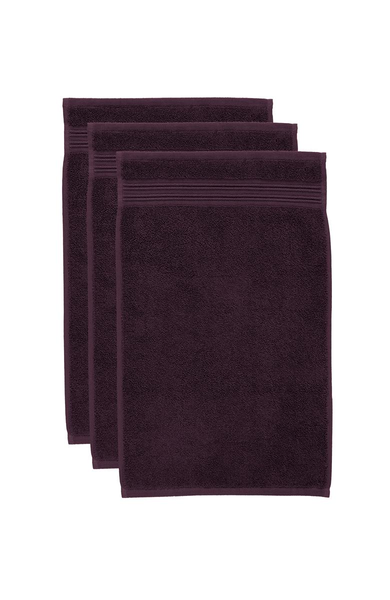 Beddinghouse Sheer - Gastendoekje - set van 3 - 30x50 cm - Donker Rood