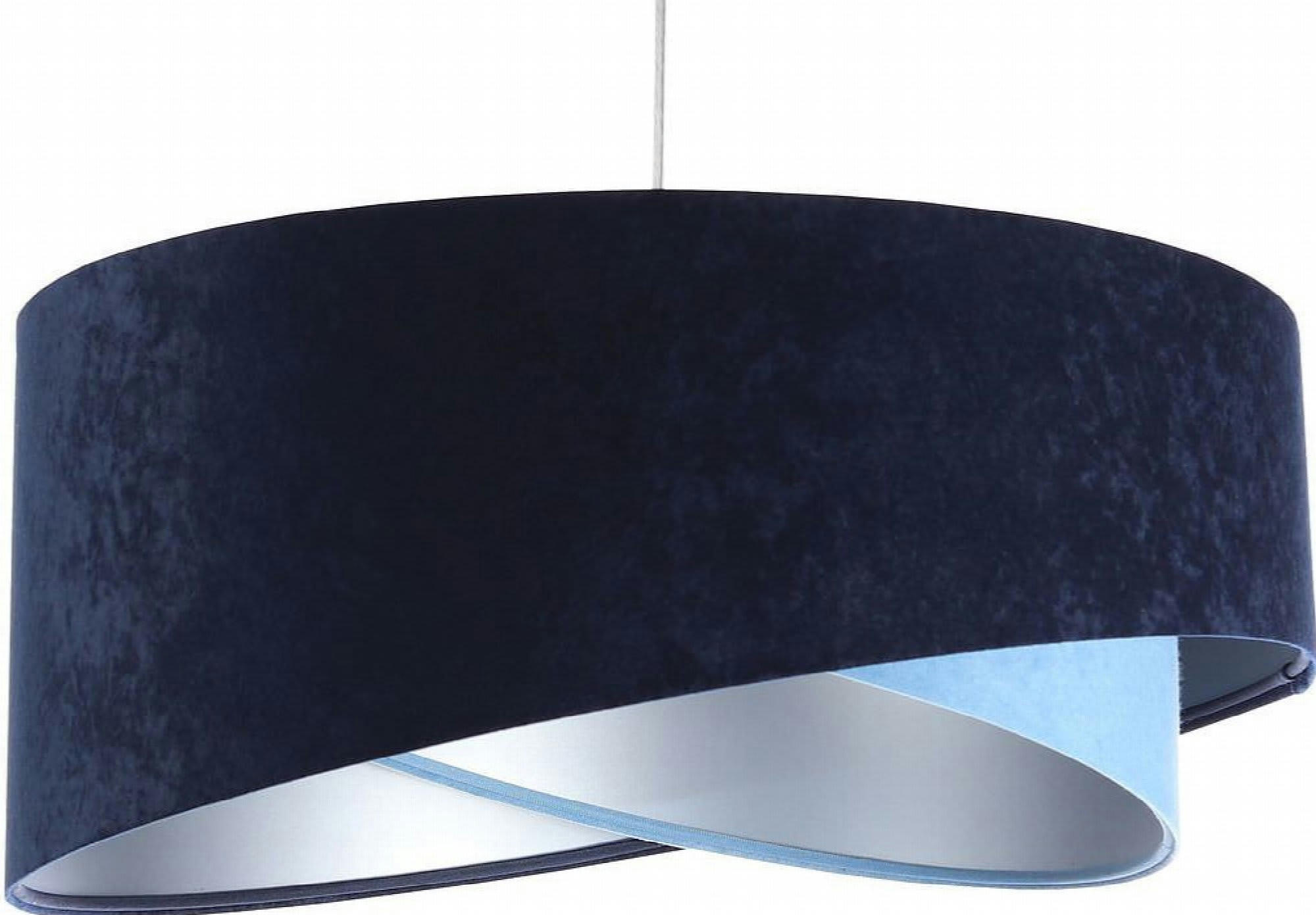 GALAXY - Suspension Tissu Bleu 50x50x105 cm