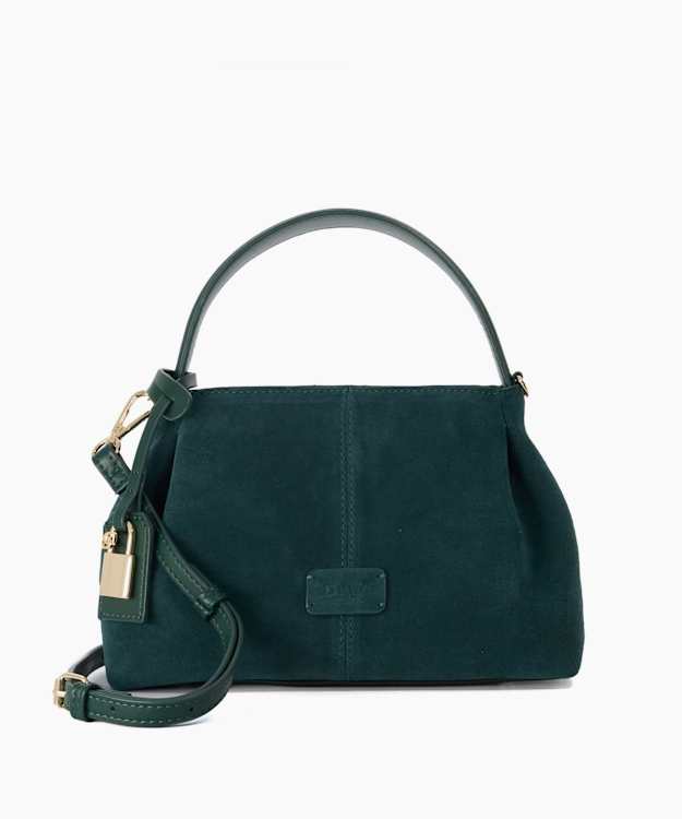 Decades Teal - Suede Multi-Strap Shoulder Bag