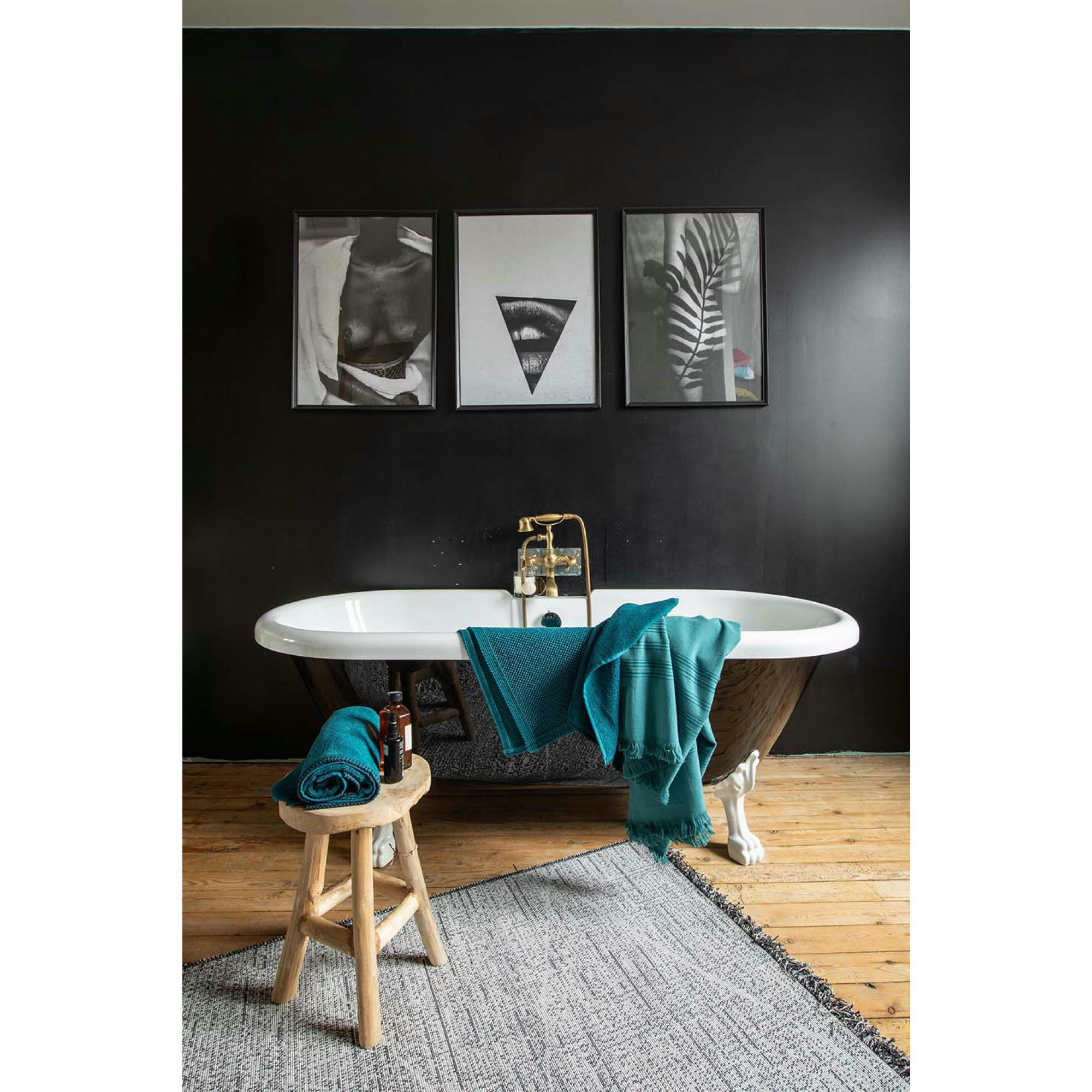 CANCUN - Drap hammam  en coton lichen 90 x 180