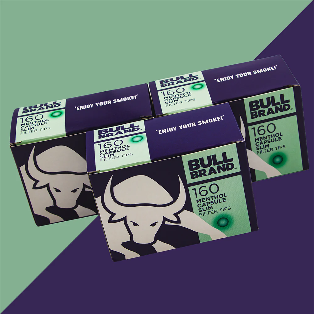 Bull Brand Menthol Capsule Slim Filter Tips