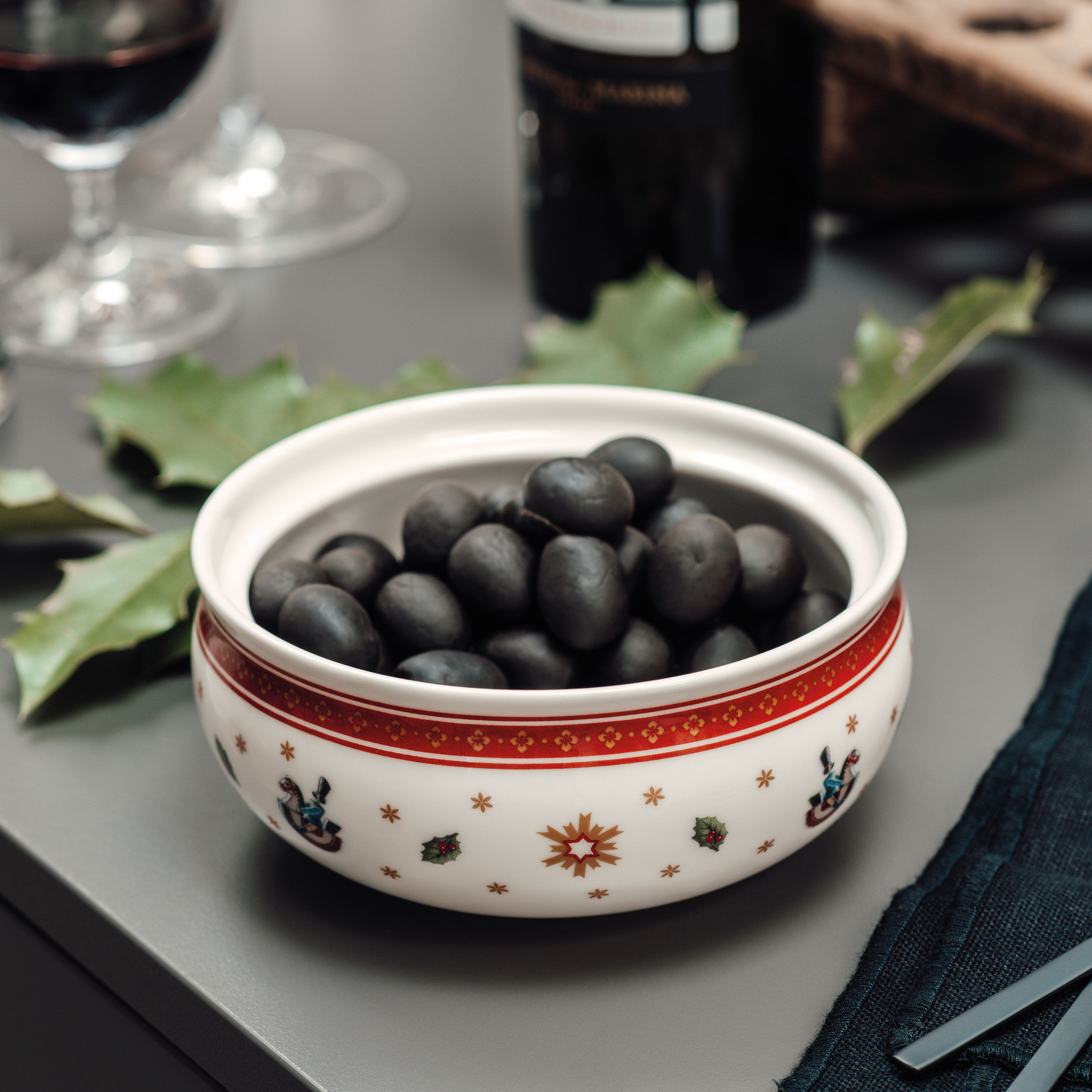 Toy's Delight Sugar bowl - Red, 14.3 oz, Premium Porcelain