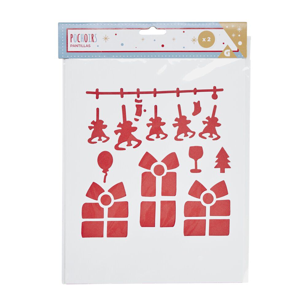 Pochoir de No&euml;l (plusieurs modèles)
