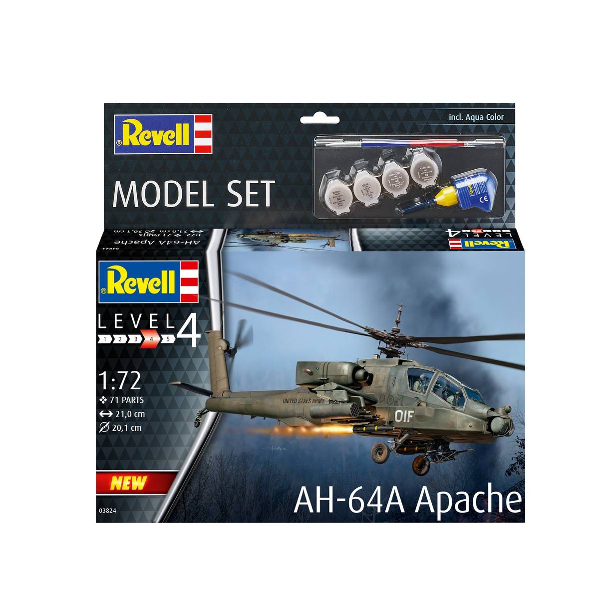 Revell AH-64A Apache Model Set 1:72