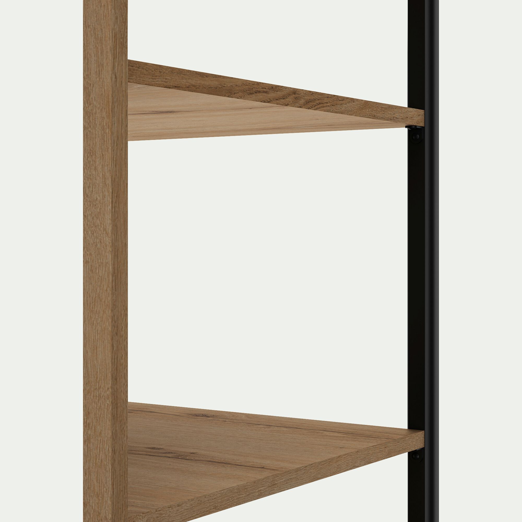 LUCIAN - Colonne de rangement 3 tiroirs en bois H210cm - bois clair