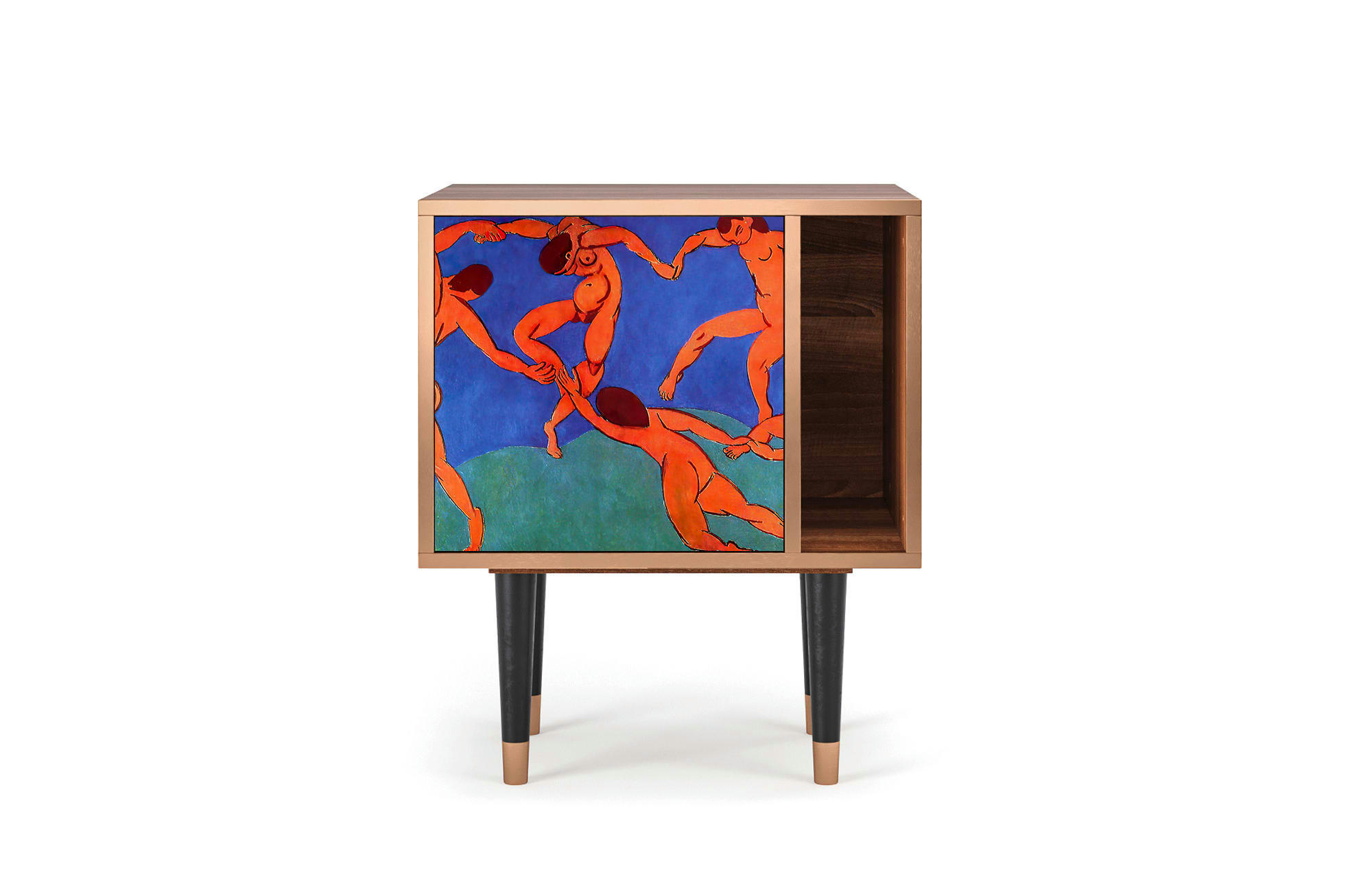THE DANCE BY HENRI MATISSE - Table de chevet multicolore 1 porte L 58 cm
