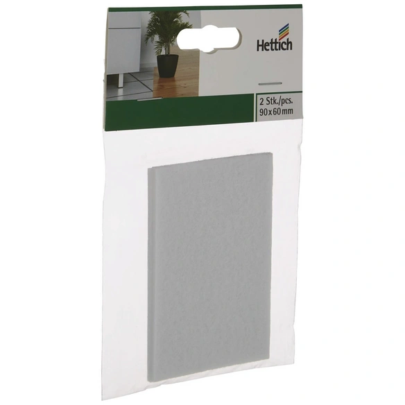 Filzzuschnitt, rechteckig, Selbstklebend, weiß, 60 x 5 x 90 mm