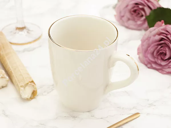 Serwis obiadowo - herbaciany na 12 osób (105 el.) Bogucice - Lolita Cream Gold 1258