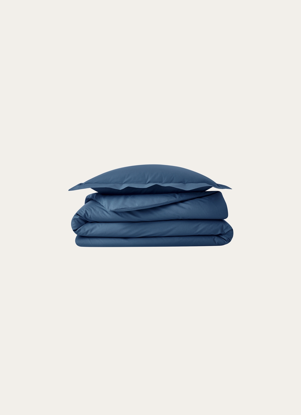 TAIE D'OREILLER UNIE EN PERCALE DE COTON JEAN