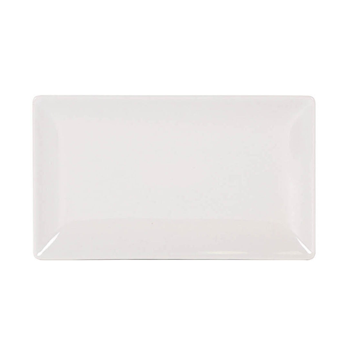 Travessa ELITE branca em cerâmica 15x25cm