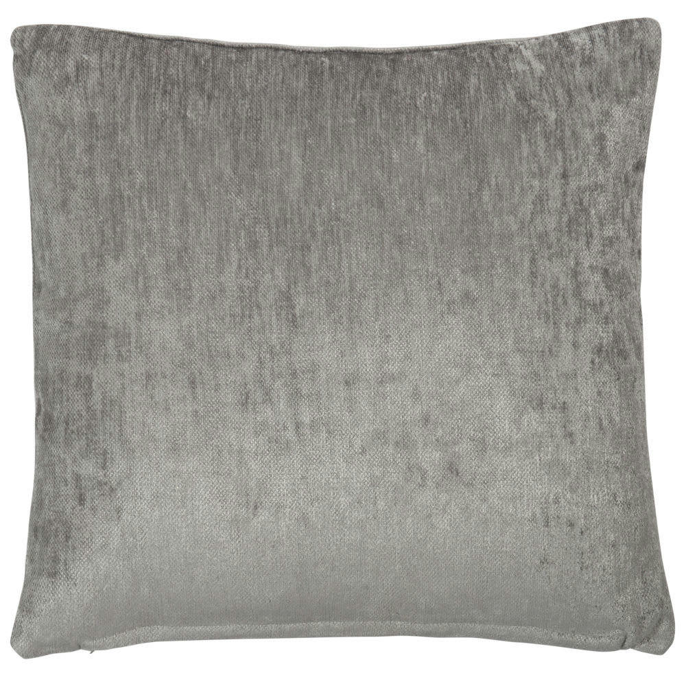 - Coussin en velours effet vieilli gris 60x60