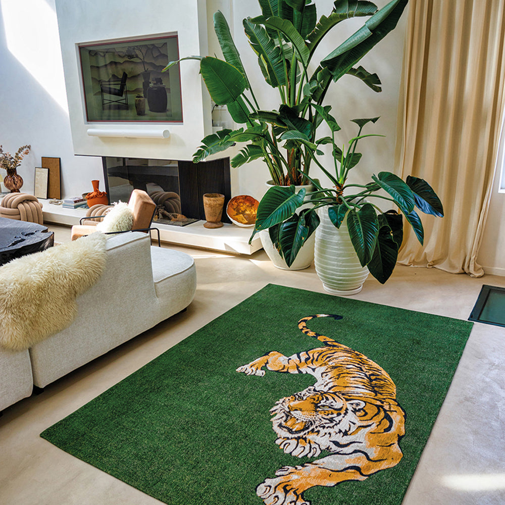 Louis de Poortere Pop Vloerkleed 200 x 280 cm - Green On Fire