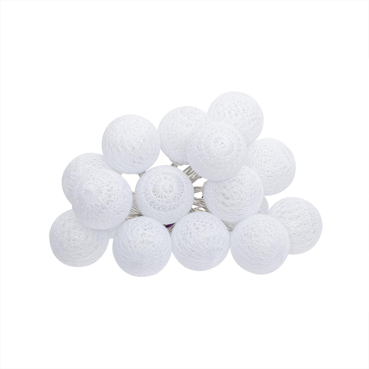 Battery powered LED garland White, L.255 cm