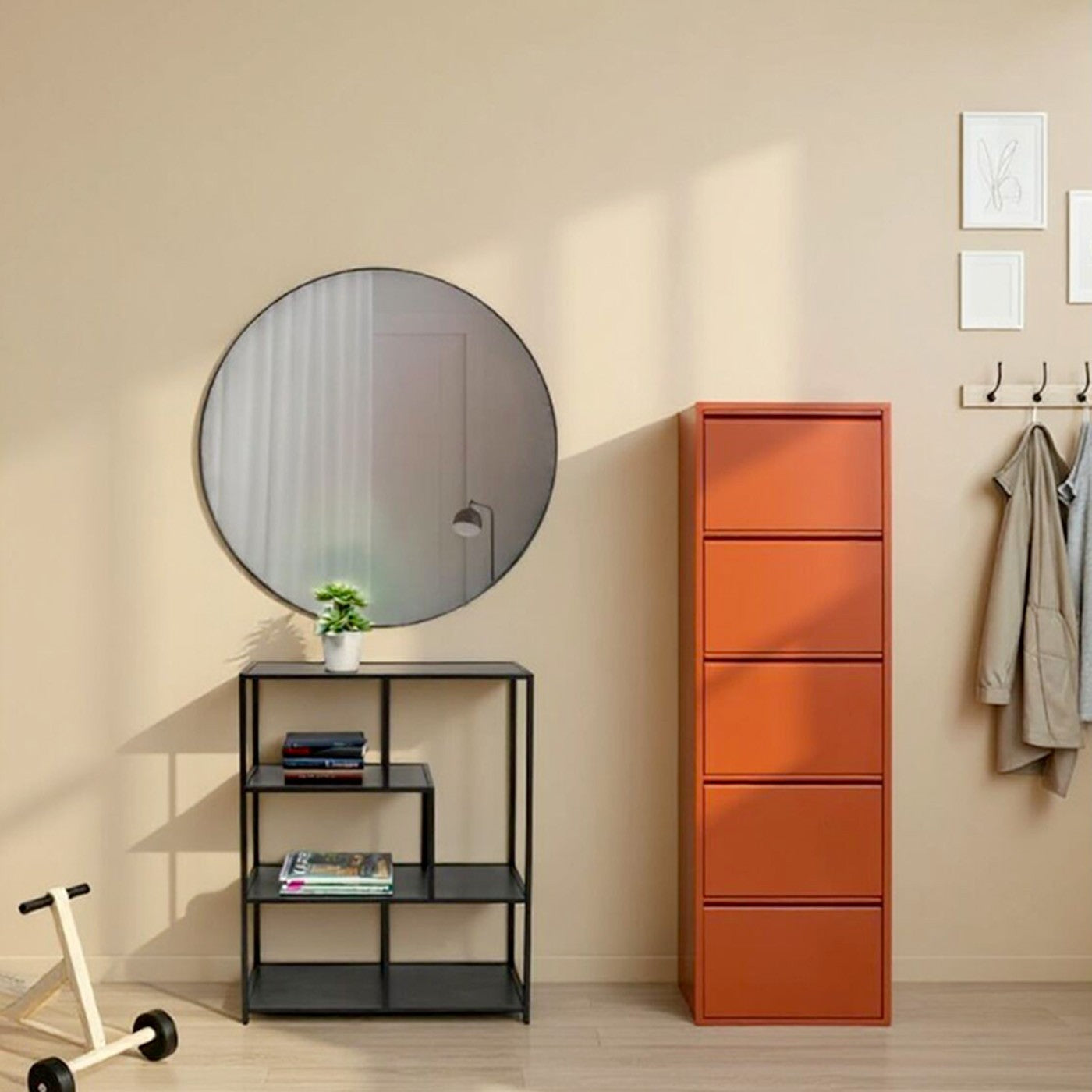 Spiegel Starlet Ø100cm zwart Design
