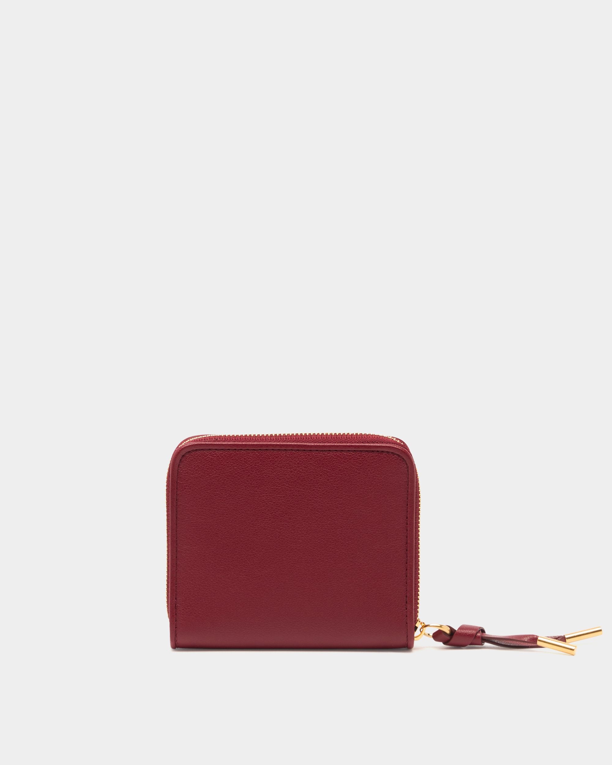 Bally Essential Münzbeutel aus Leder in Rubinrot