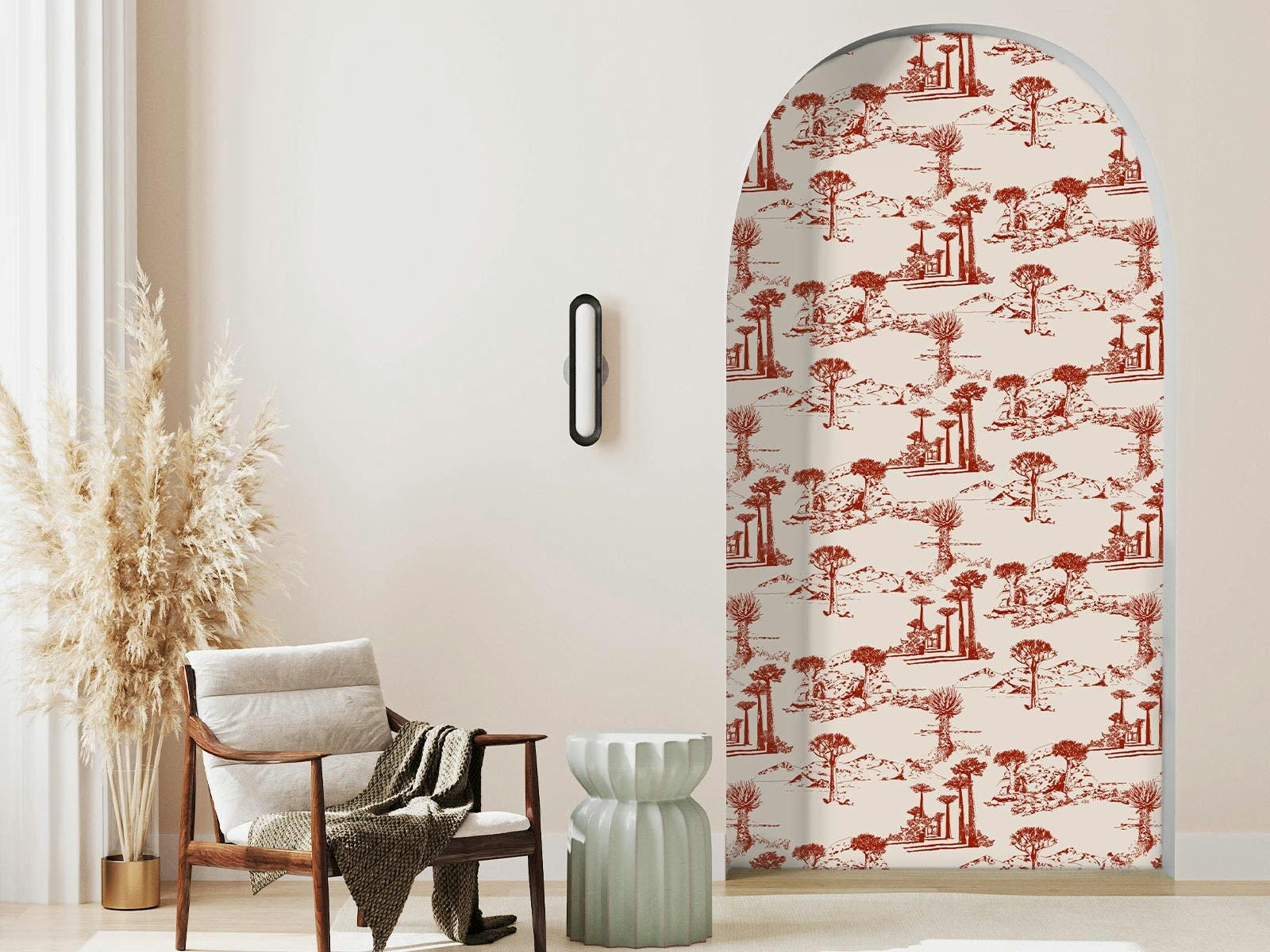 - Papier peint adhésif portes du désert bistre 80cmx2m50