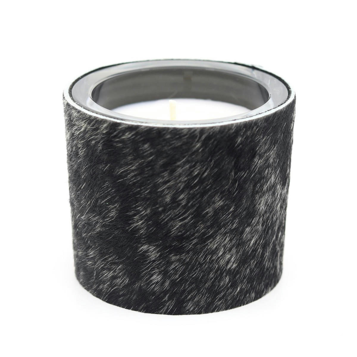 - Bougie en peau de vache poivre et sel - 1 mèche 8 cm